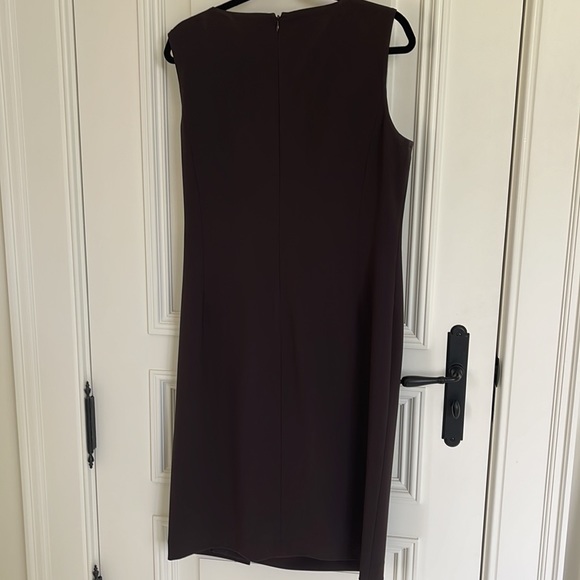 St. John dress brown with twist detail - Picture 4 of 5